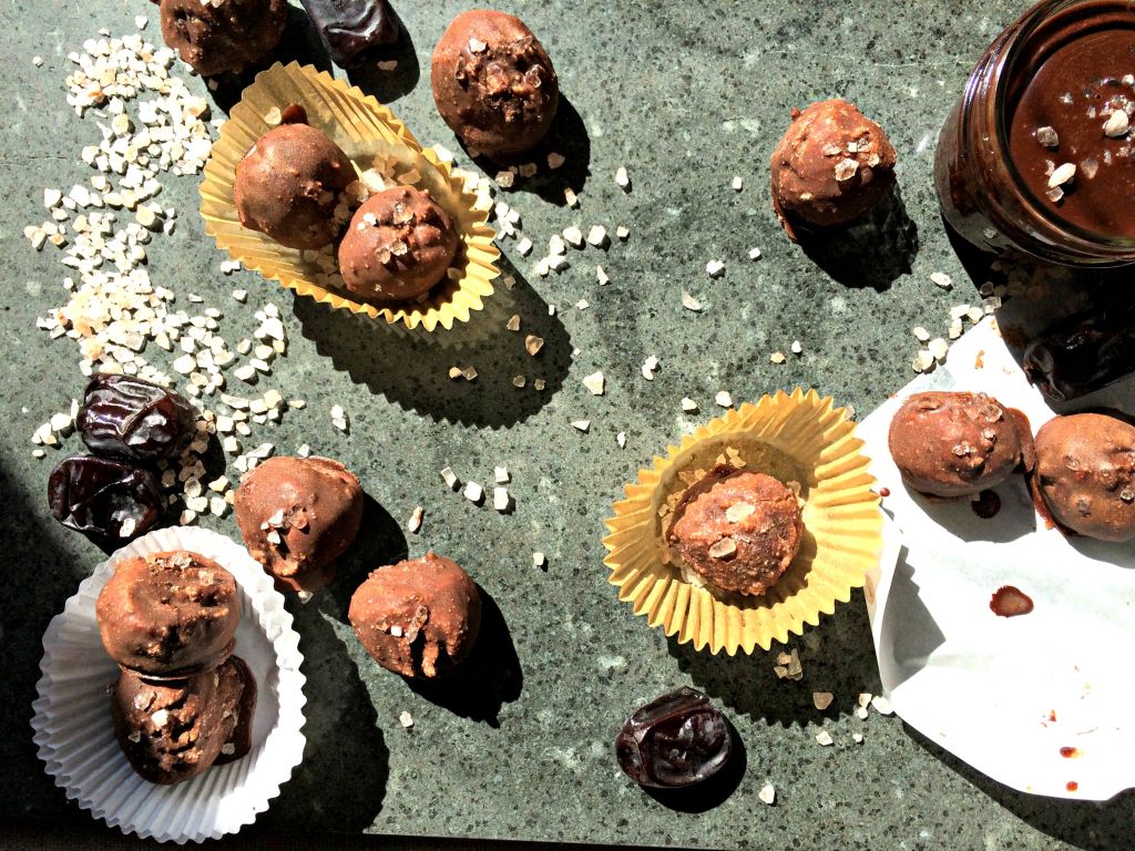 Salted Date Caramels